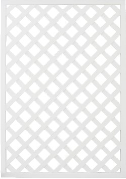 【メーカー直送】 人工木ラティスフェンス 1200×900mm ホワイト 4枚セット 目隠し 柵 仕切り 庭 DIY 4524804121182 [ビス・金具・ポスト別売]