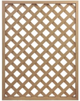 【メーカー直送】 人工木ラティスフェンス 1200×900mm ベージュ 単品 目隠し 柵 仕切り 庭 DIY 4524804065400 [ビス・金具・ポスト別売]
