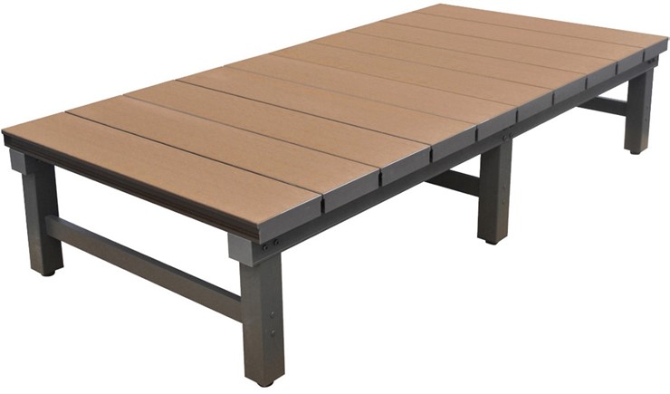 楽天市場】人工木アルミDXデッキ 幅1800×奥行900×高さ400〜440mm