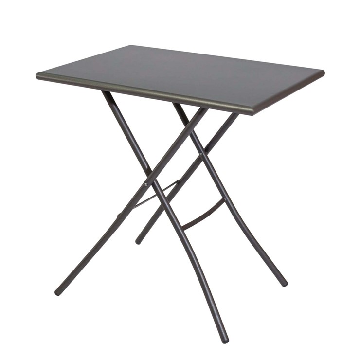 【メーカー直送】 FIAM シリオ 500×700 テーブル チャコールグレー 4582255104550 幅70奥行50高さ70cm 折りたたみ