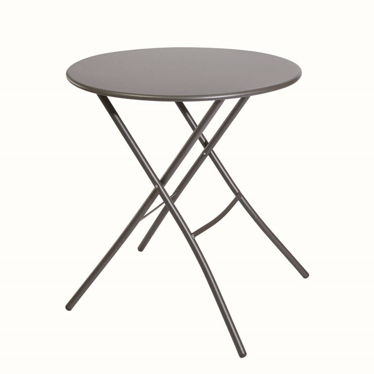 【メーカー直送】 FIAM シリオ 670φ テーブル チャコールグレー 4582255104598 直径67高73cm 折りたたみ