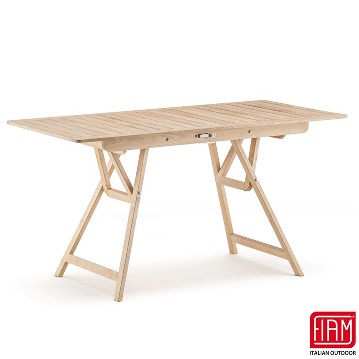 【メーカー直送】 FIAM フォールディングテーブル ロビン ナチュラル 4582255108114 幅140奥行70高74cm 折りたたみ｜照明 おしゃれ 家具 通販 クラセル