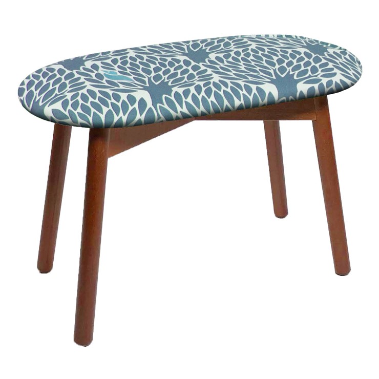 【メーカー直送】 LaSedia ダブルスツール ジルスタッド ウォルナット/ツリー ブルー W600×D300×H420mm 4580796401282