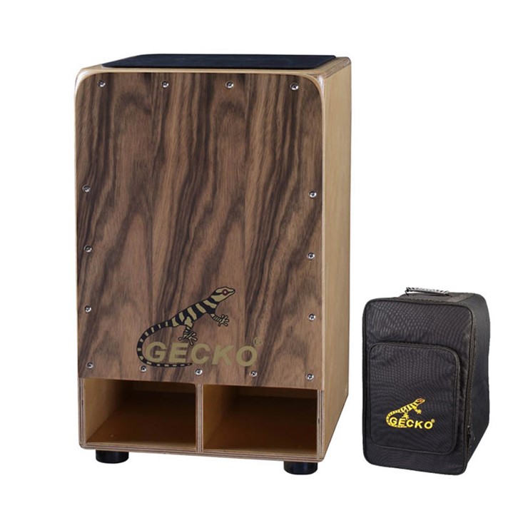 GECKO カホン CL50G GECKO カホン Cajon スナッピー調節可能ダイヤル付 打楽器 木製 金色