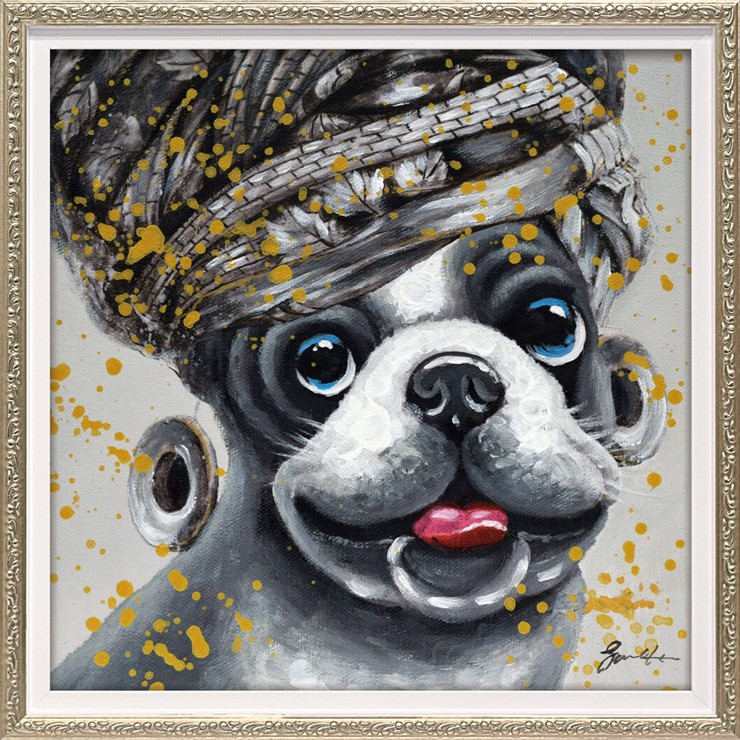 楽天市場】絵画 版画 額縁 おしゃれ オイルペイントアート「アニマルズ