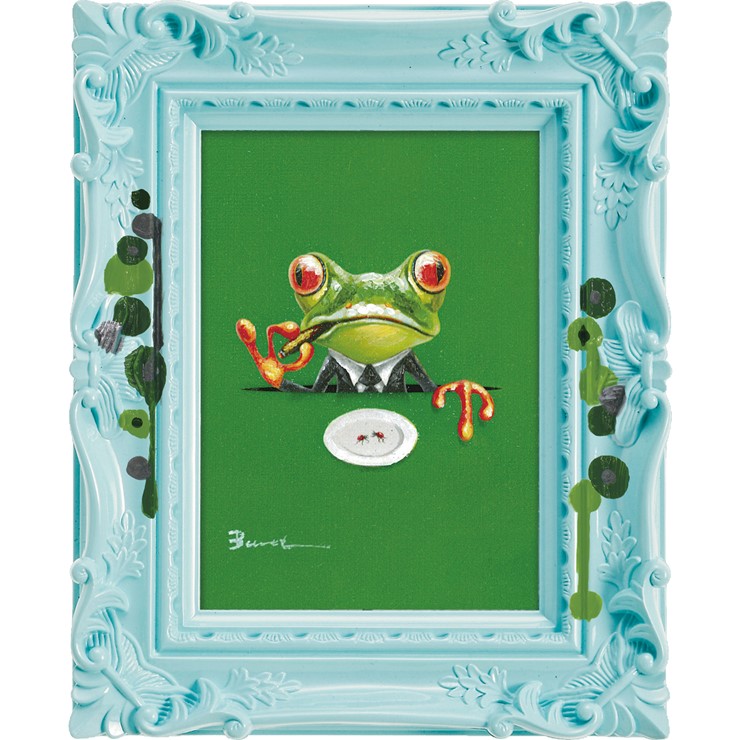 【超希少！】絵　カエル Amazon.co.jp: 水彩画 カエル 横22cm 縦26cm : おもちゃ