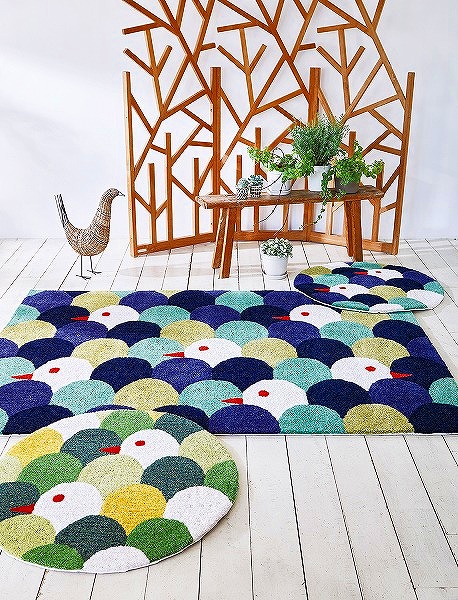 楽天市場】【メーカー直送】 カーペット ラグ マット 約80×80cm 円形