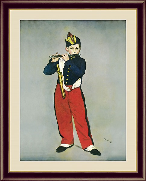 笛吹きの少年　ミニ絵画 0734494.jpg