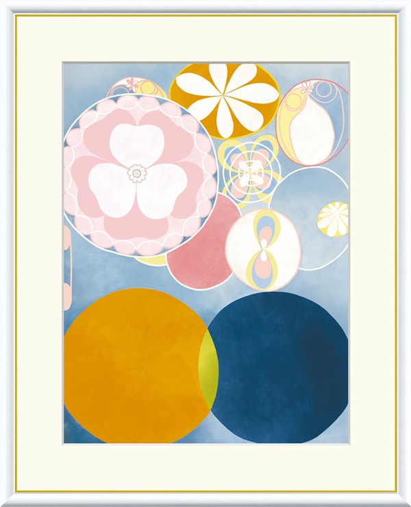 【メーカー直送】 The Ten Largest No.2 Childhood ヒルマ・アフ・クリント 絵画 F8 J1-221-F8 おしゃれ 額縁 複製版画 額絵