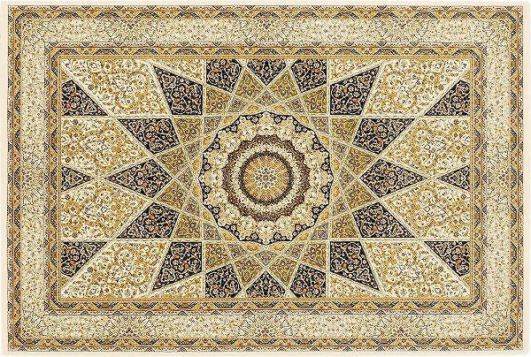 【メーカー直送】 カーペット ラグ マット 160ｘ235cm 約3畳 2330/BE おしゃれ・防炎・ホットカーペット対応・床暖房対応・高密度100万ノット・ペルシャ絨毯風・遊び毛が出にくい・エジプト製 381616000 ディアマンテ Prevell