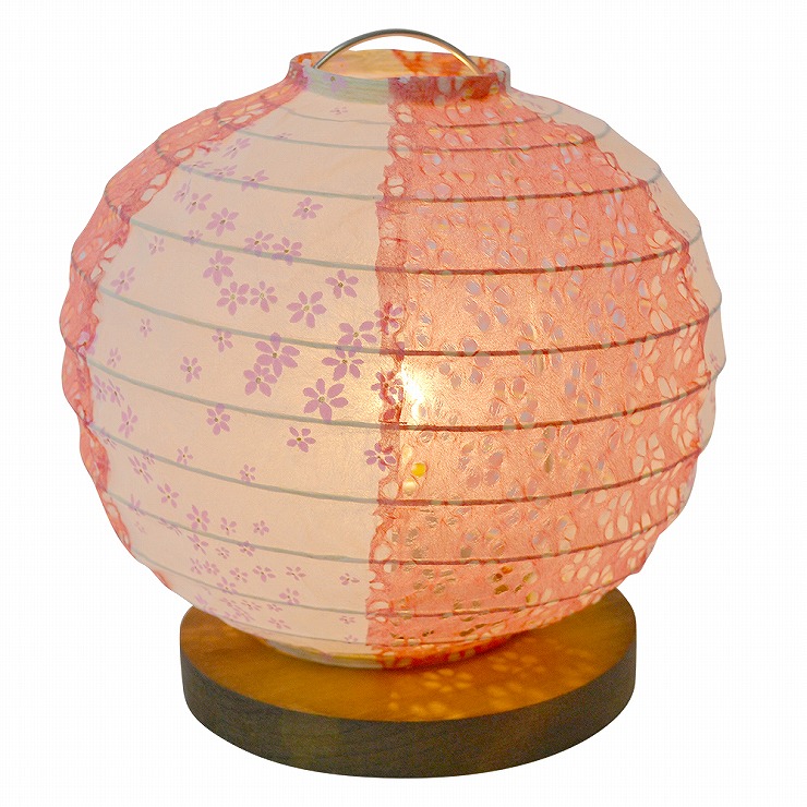 【メーカー直送】 和室 照明 和風 和風スタンドライト fruits(フルーツ) 花舞ピンク×小梅赤 白熱灯 B-10 彩光デザイン
