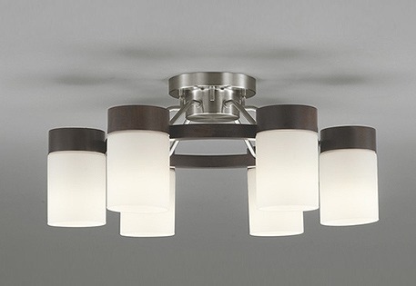 オーデリック シャンデリア ～8畳 エボニー 6灯 LED（電球色） OC257070LR