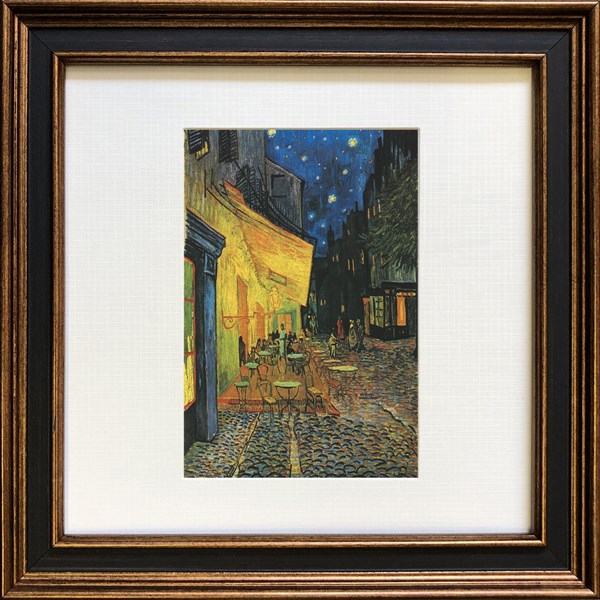 楽天市場】アートフレーム Vincent van Gogh Square Frame 夜のカフェ