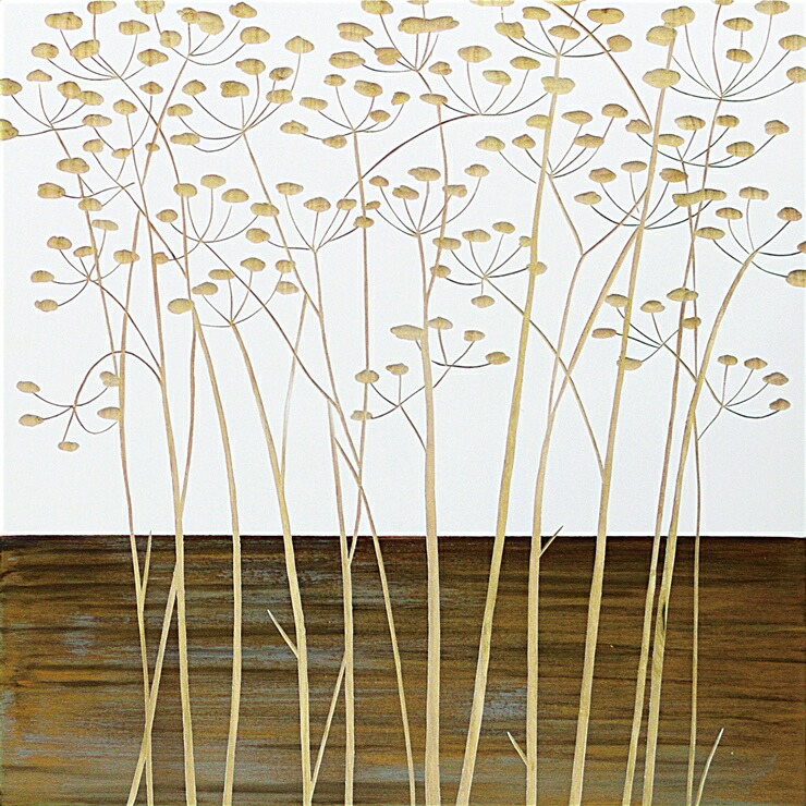 絵画 おしゃれ 木製 木彫り ウッド スカルプチャー アート「フィールド フラワー2（WH+NP）」 SA-15065 花