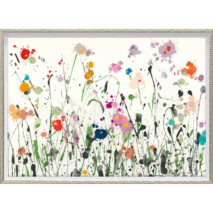 絵画 版画 額縁 おしゃれ ダンフイ ナイ「グラフィティ」 DN-17012 花