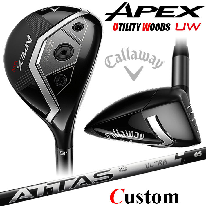 メーカーカスタムクラブ キャロウェイ APEX UW 2026 ユーティリティウッド 右用 ATTAS RX ULTRA BLACK カーボンシャフト 日本正規品 エイペックス 2026|クラッシュゴルフ店