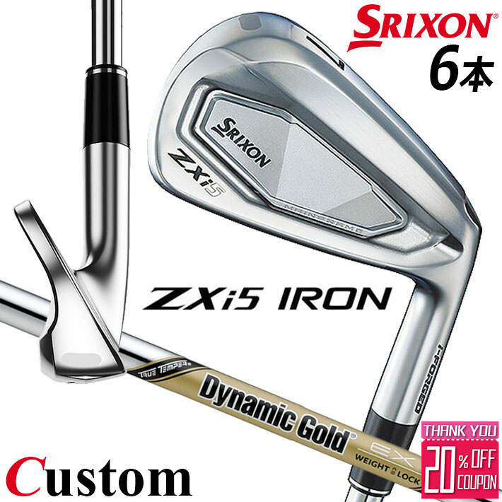 メーカーカスタムクラブ ダンロップ SRIXON ZXi5 右用 アイアン 6本セット(#5-PW) Dynamic Gold EX TOUR ISSUE スチールシャフト スリクソン 2025 日本正規品
