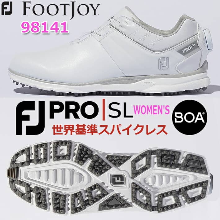 お買い物マラソン限定☆ FootJoy FootJoy Pro SL BOA Golf Shoes (White) フットジョイ プロ SL ボア ゴルフ  シューズ 通販