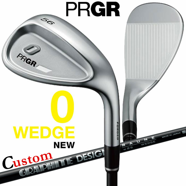 メーカーカスタムクラブ プロギア 0 ウェッジ 2024 右用 RAUNE WEDGE カーボンシャフト PRGR 軟鉄 受注生産 ZERO WEDGE