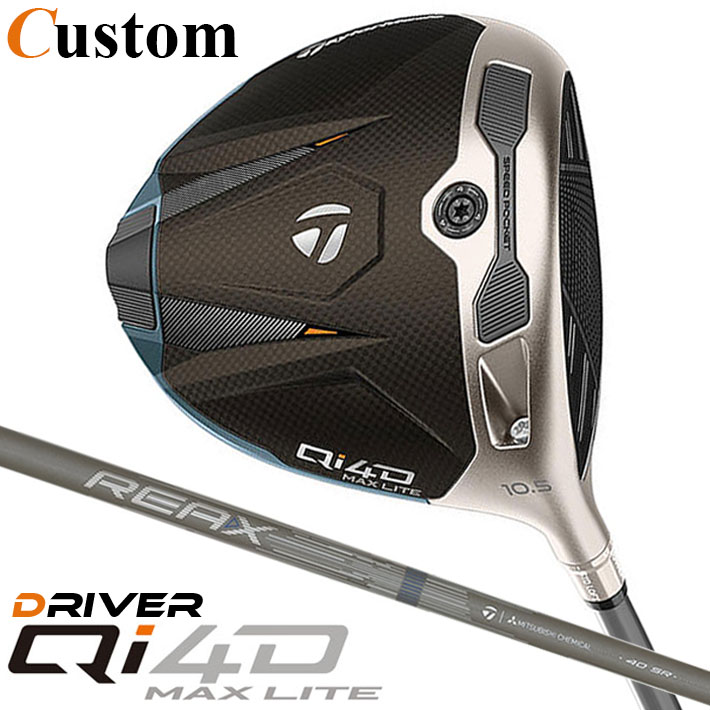 メーカーカスタムクラブ テーラーメイド Qi4D MAX LITE ドライバー 右用 REAX MR 40 カーボンシャフト 日本正規品 2026 TaylorMade キューアイフォーディー｜クラッシュゴルフ店