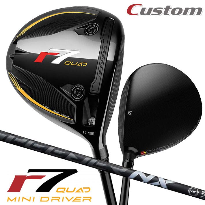 メーカーカスタムクラブ テーラーメイド r7 QUAD ミニ ドライバー 右用 SPEEDER NX BLACK カーボンシャフト 日本正規品 2025 TaylorMade MINI DRIVER｜クラッシュゴルフ店
