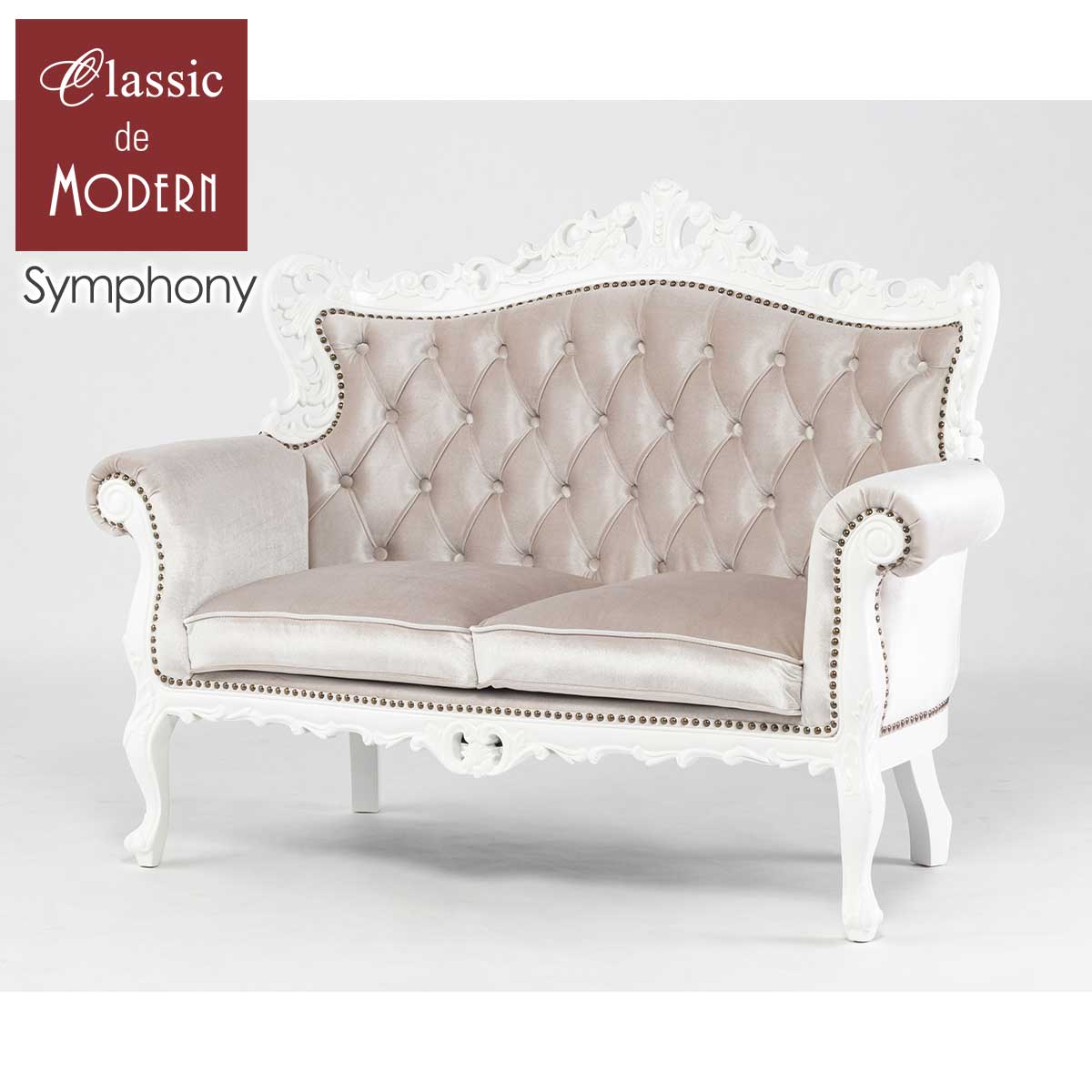 楽天市場】輸入家具 ソファ 2人掛け 姫系 ソファー そふぁ