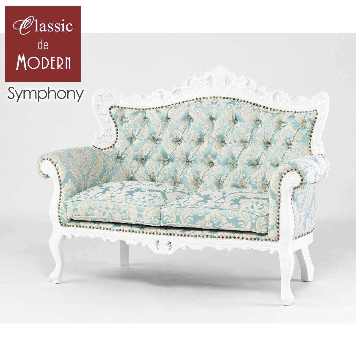 楽天市場】輸入家具 アンティーク ソファ ロココ ダブルソファ 二人