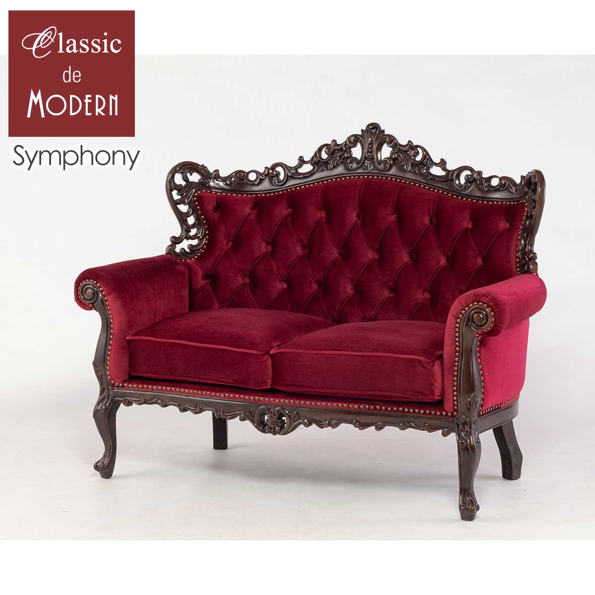 楽天市場】輸入家具 アンティーク ソファ ロココ ダブルソファ 二人