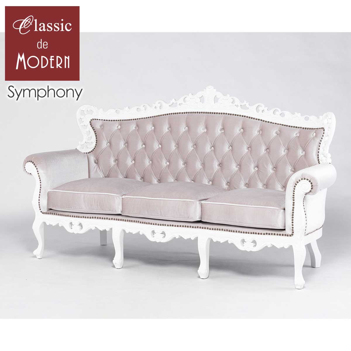 楽天市場】輸入家具 姫系 ソファー 3人用 ソファ 三人掛け ソファー