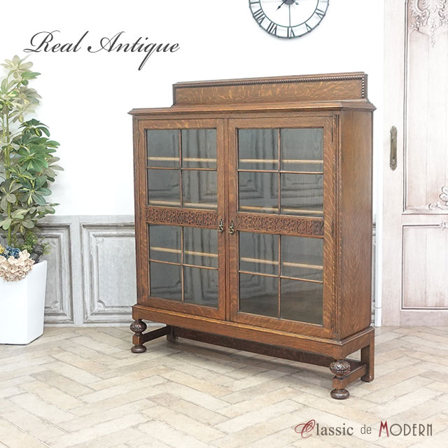 海外アンティーク 本棚 1900年代オーク材アーツ＆クラフツのブックケース（本棚）高さ169cm