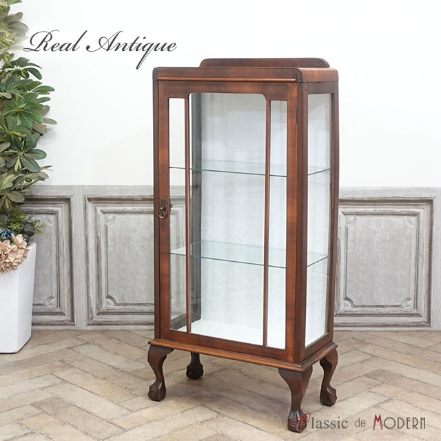 楽天市場】アンティーク キャビネット アンティーク家具 飾り棚