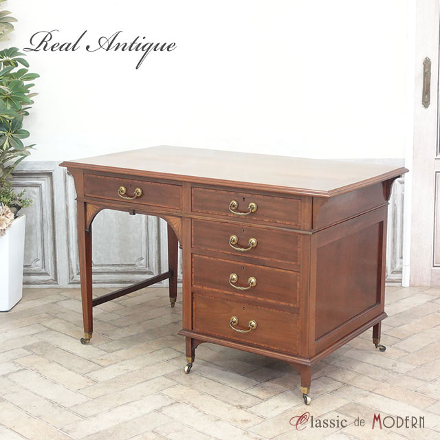 楽天市場】輸入家具 アンティーク デスク アンティーク家具 サイド
