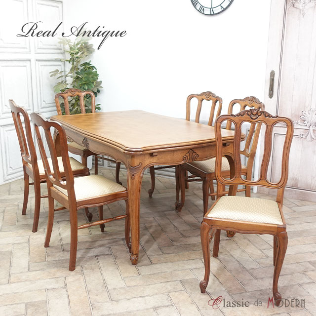 楽天市場】伸長式ダイニングテーブル アンティーク家具
