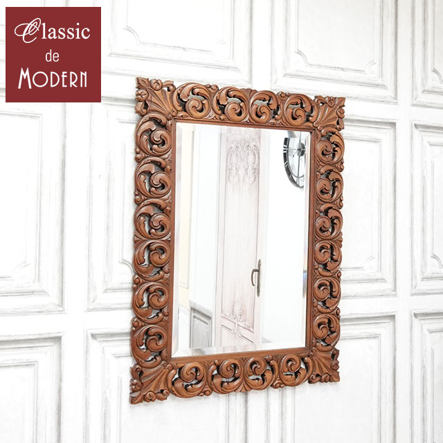 楽天市場】鏡 ウォールミラー 壁掛け ミラー おしゃれ アンティーク風
