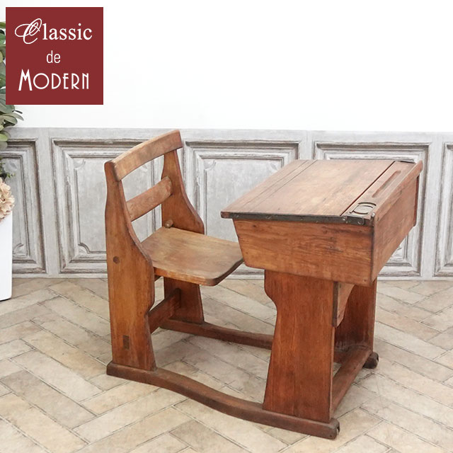 楽天市場】【中古】アンティーク スクールデスク｜天然木 一点物
