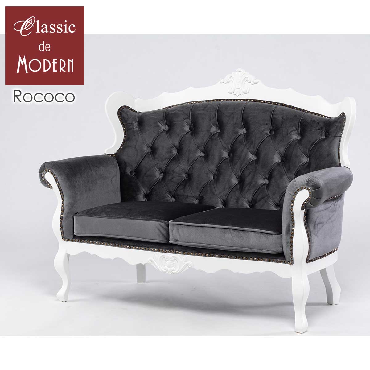 楽天市場】輸入家具 アンティーク ソファ フランス ロココ ダブル