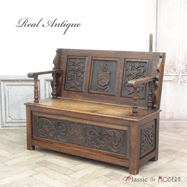 楽天市場】アンティーク ベンチ アンティーク 家具 モンクスベンチ