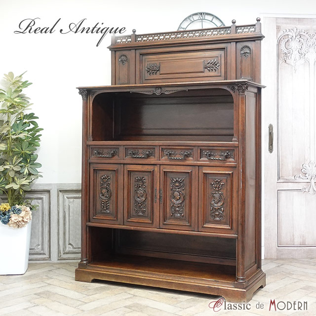 什器　キャビネット　アンティーク　古家具 楽天市場】アンティーク キャビネット アンティーク家具 飾り棚 サイド