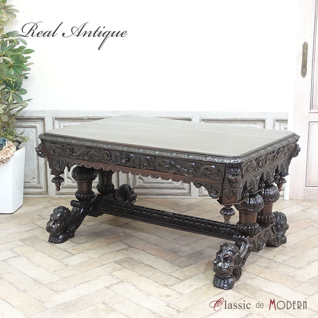 楽天市場】輸入家具 アンティーク デスク アンティーク家具 サイド