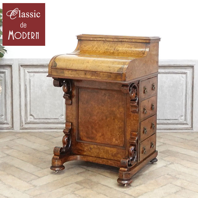 楽天市場】アンティークペイントデスク 引き出し付き 木製テーブル