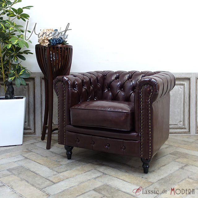 楽天市場】輸入家具 チェスターフィールド ソファ 二人掛け