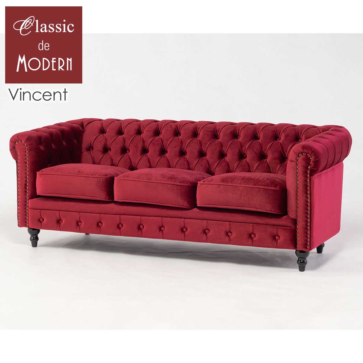 楽天市場】輸入家具 デザイナーズ レッド 赤 ベルベット ベロア そふぁ