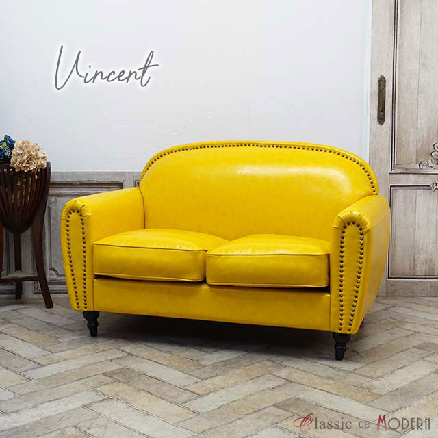 【セール価格】イエロー レザー　ソファ 　本革　3人掛けソファ ローソファ　家具 楽天市場】輸入家具 デザイナーズ イエロー 黄色 合皮 PUレザー そふぁ