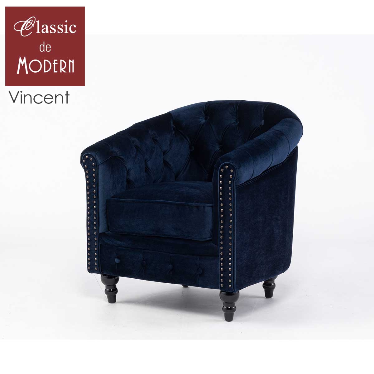 楽天市場】輸入家具 ソファ 一人掛け チェスターフィールド