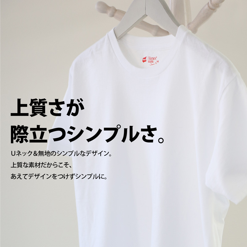 ファッションのインスピレーション ぜいたくuネック Tシャツ メンズ ヘインズ