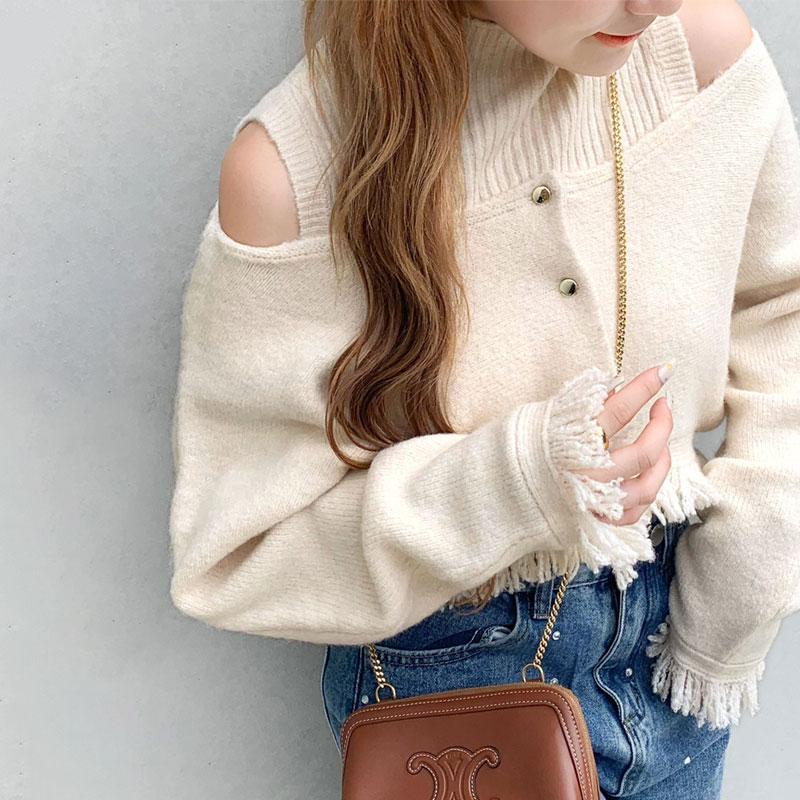 SALE／50%OFF】UNITED ARROWS W パールモチーフ Vノーカラー