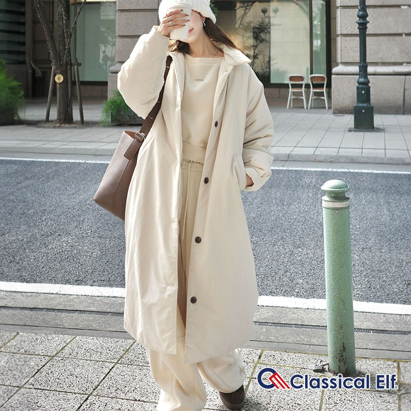 SALE／50%OFF】Mila Owen ウール混スタンドカラーリバーケープコート