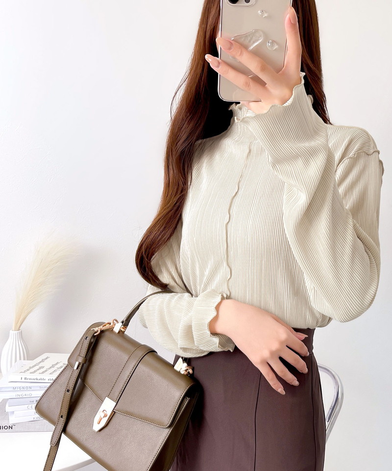 SALE／50%OFF】Mila Owen ウール混スタンドカラーリバーケープコート