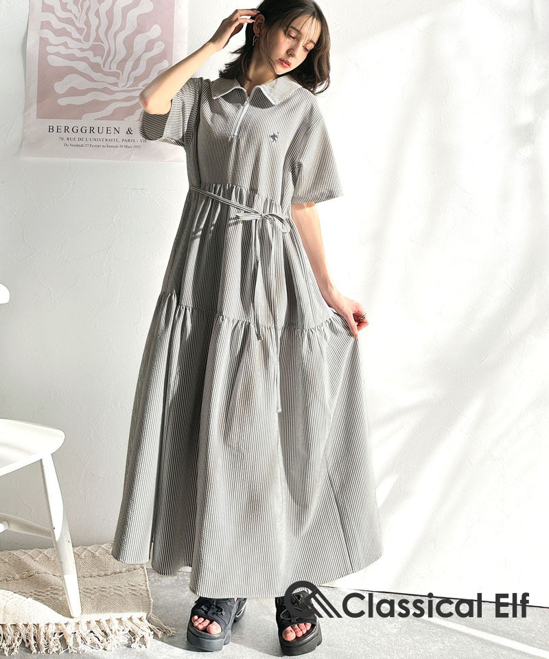 SALE／30%OFF】Mila Owen 短丈ワイドTウエストゴムスカートカットSET