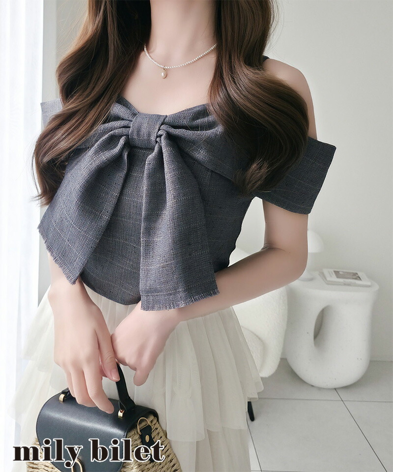 【 4/18限定 3000円以上で使える 399円OFF クーポン 】 【mily bilet】ワンピース レディース リボン デザイン トップス チュールスカート ドッキング キャミ ワンピ ロング丈 きれいめ オン オフ 大きいサイズ 春 夏 2026ss クラシカルエルフ mi1139113